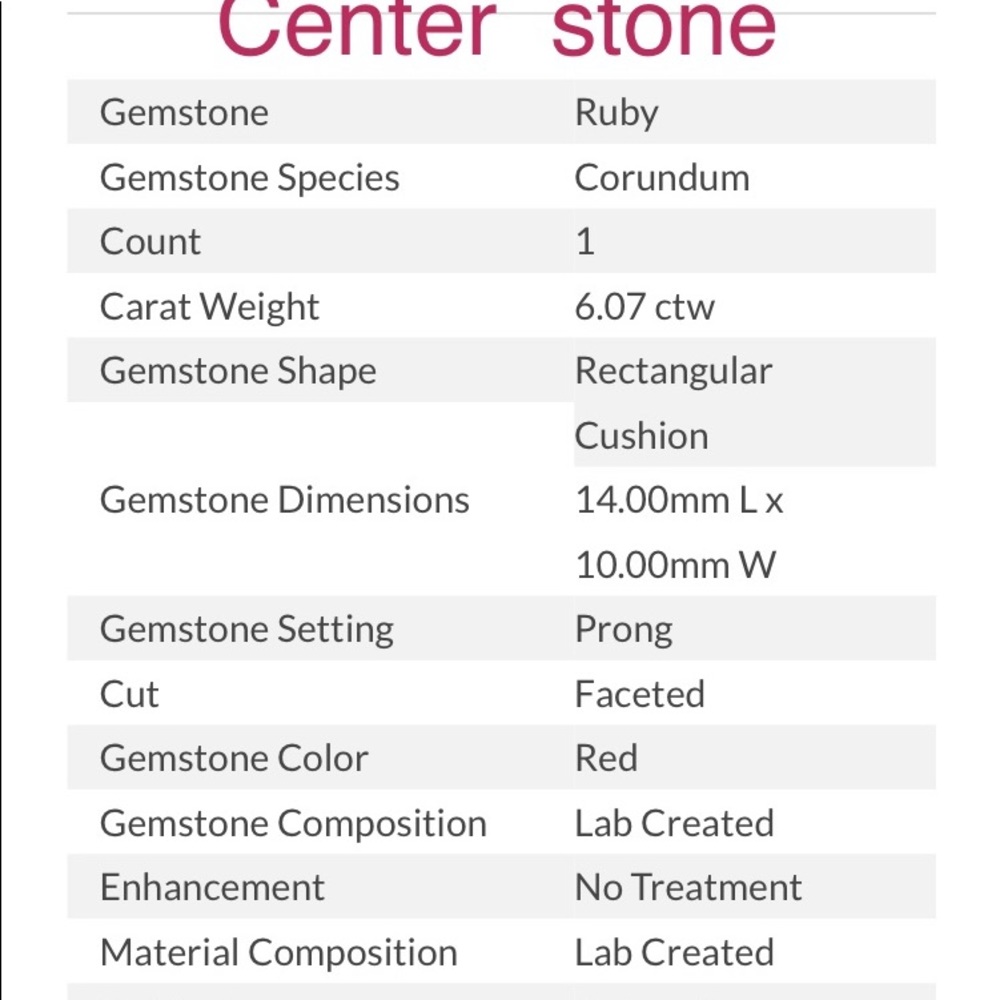 **SOLD** Ruby Ring Size 7 - Picture 9 of 10